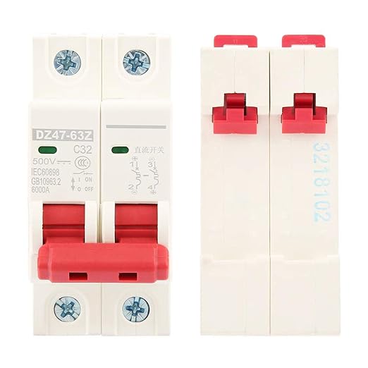 DC 500V 32A Breaker | 2p MCB dla systemu zasilania panelu słonecznego