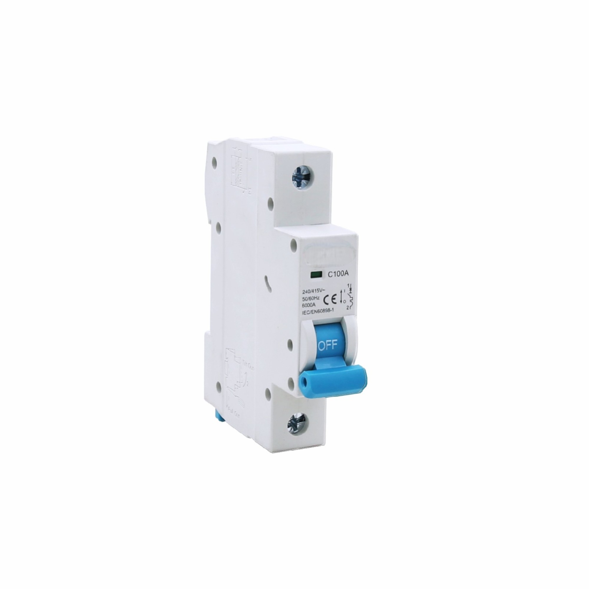 Wysokie prąd termiczny MAGNETYCZNY AC MCB | 80A-125A | 4p | C/D krzywe | 6ka łamanie | IP20 | IEC