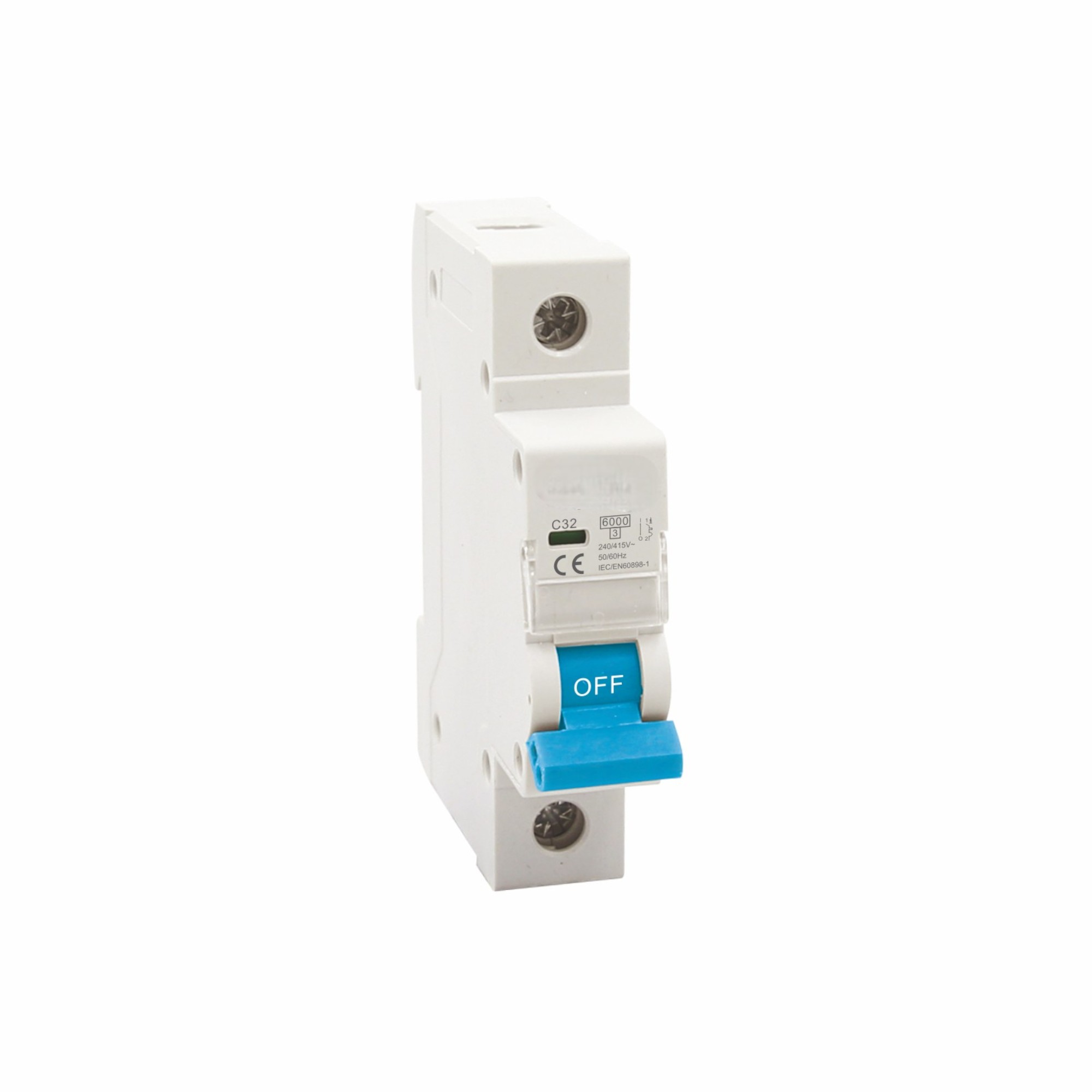 Termiczny-magnetyczny AC MCB | 1p-4p | 1-63a | B/C/D Krzywe | 415V | IEC/EN 60898-1