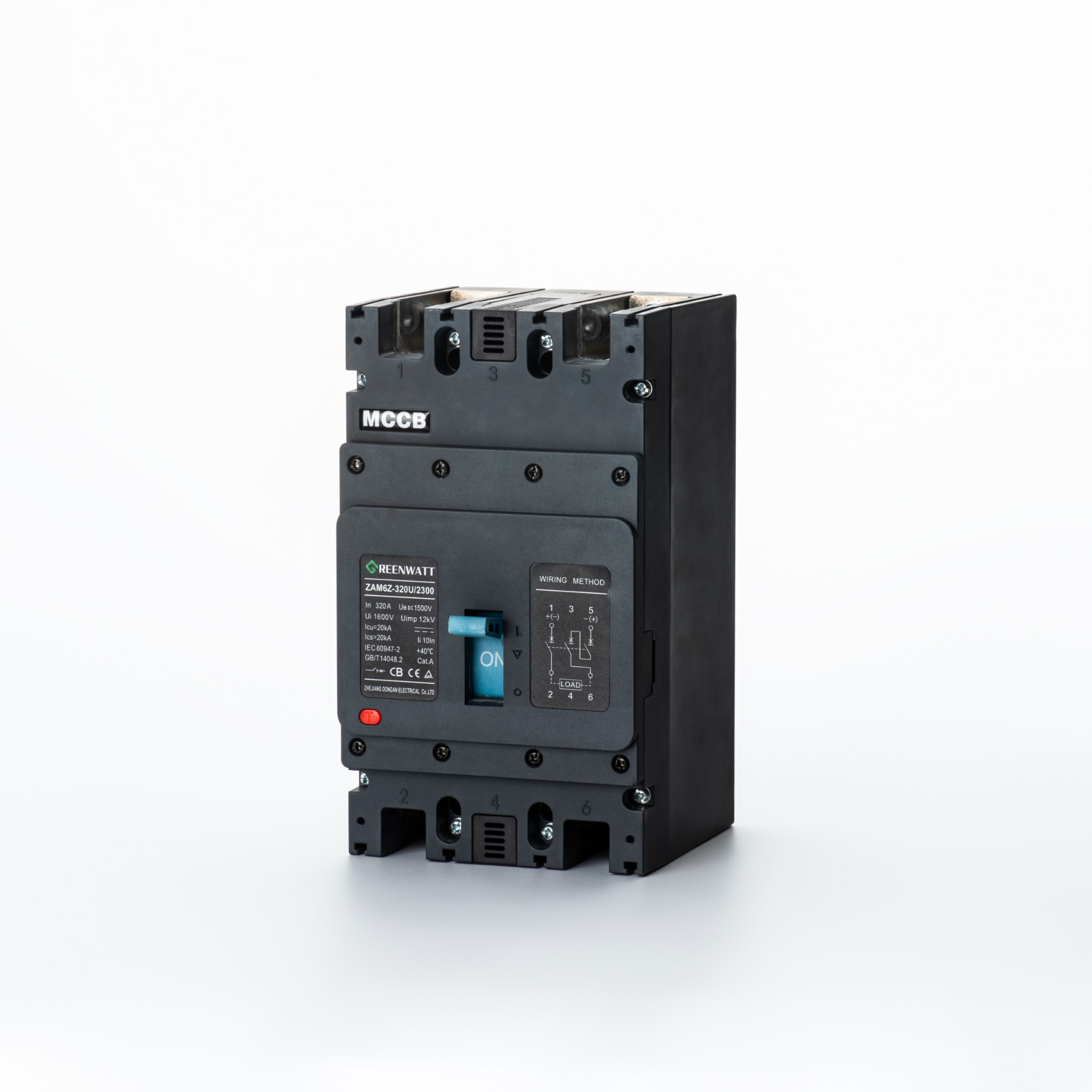 Seria TSM2 MCCB | 1600A | 400V AC | Ochrona nadmiernego prądu/zwarcia/UV | IEC60947-2