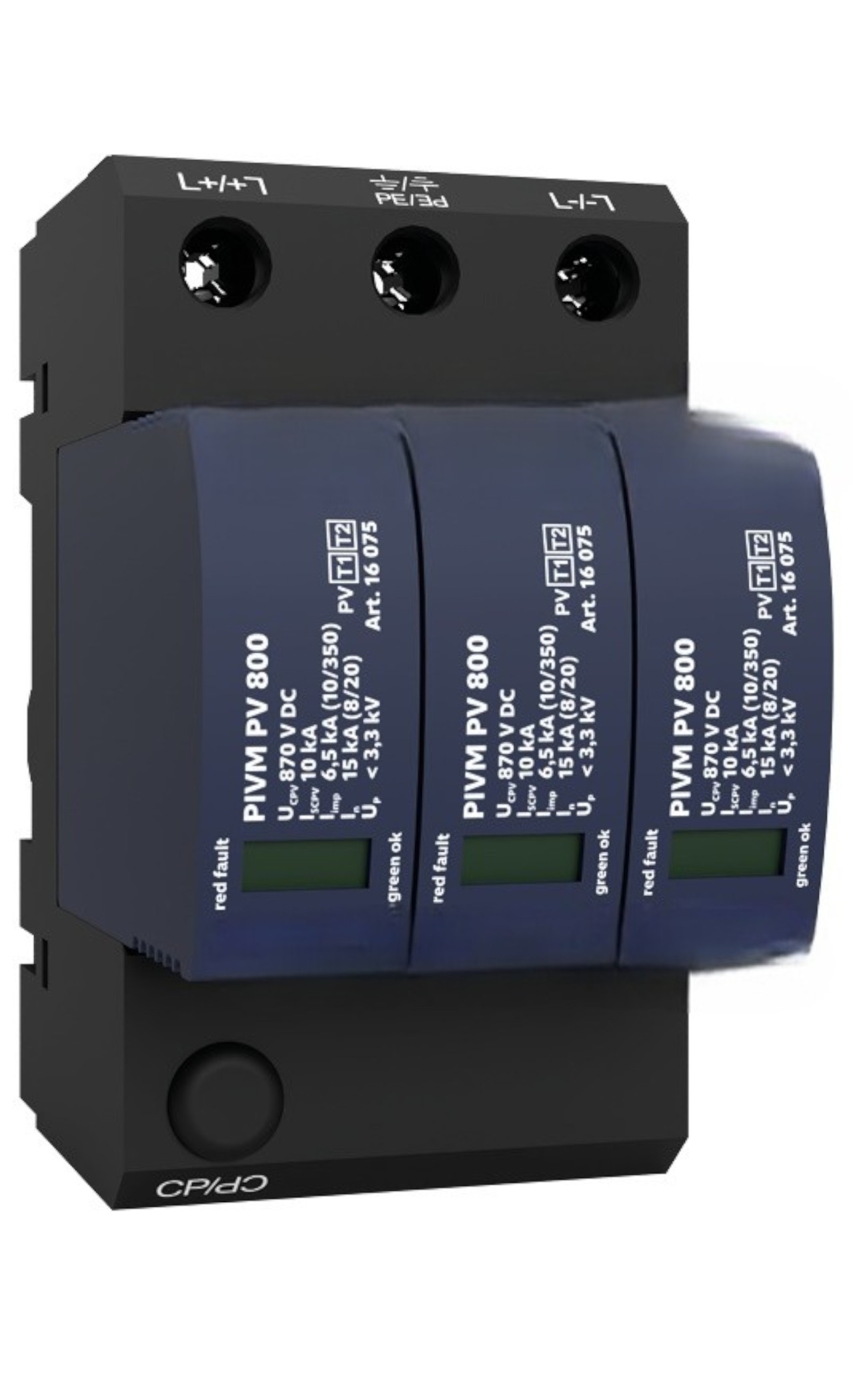 Typ 1+2 PV SPD | Y-połączenie | Brak bezpiecznika kopii zapasowej | LPL III - IV