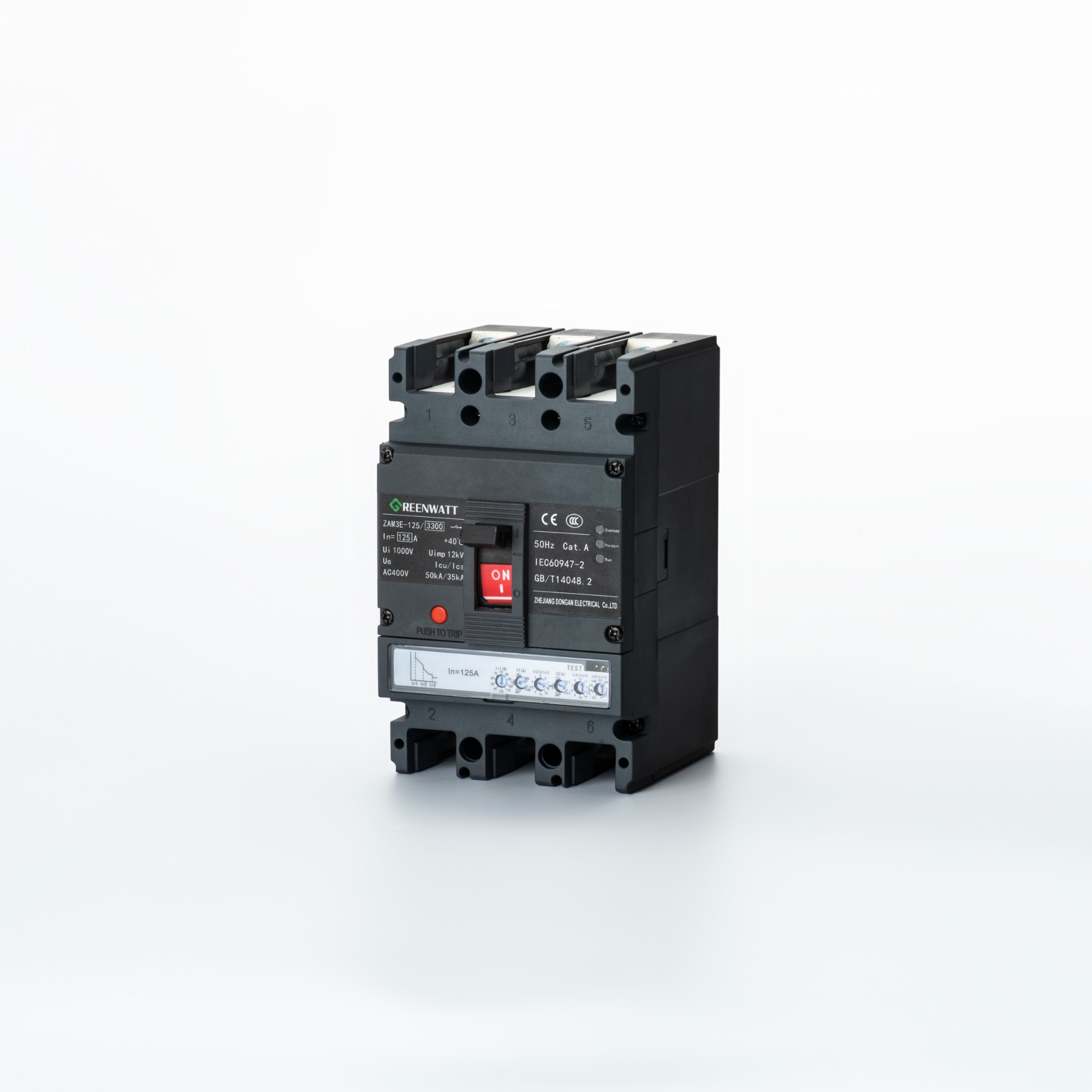 ZAM3E-125 Elektroniczny przerywnik obwodu formowanego obudowy | Greenwatt